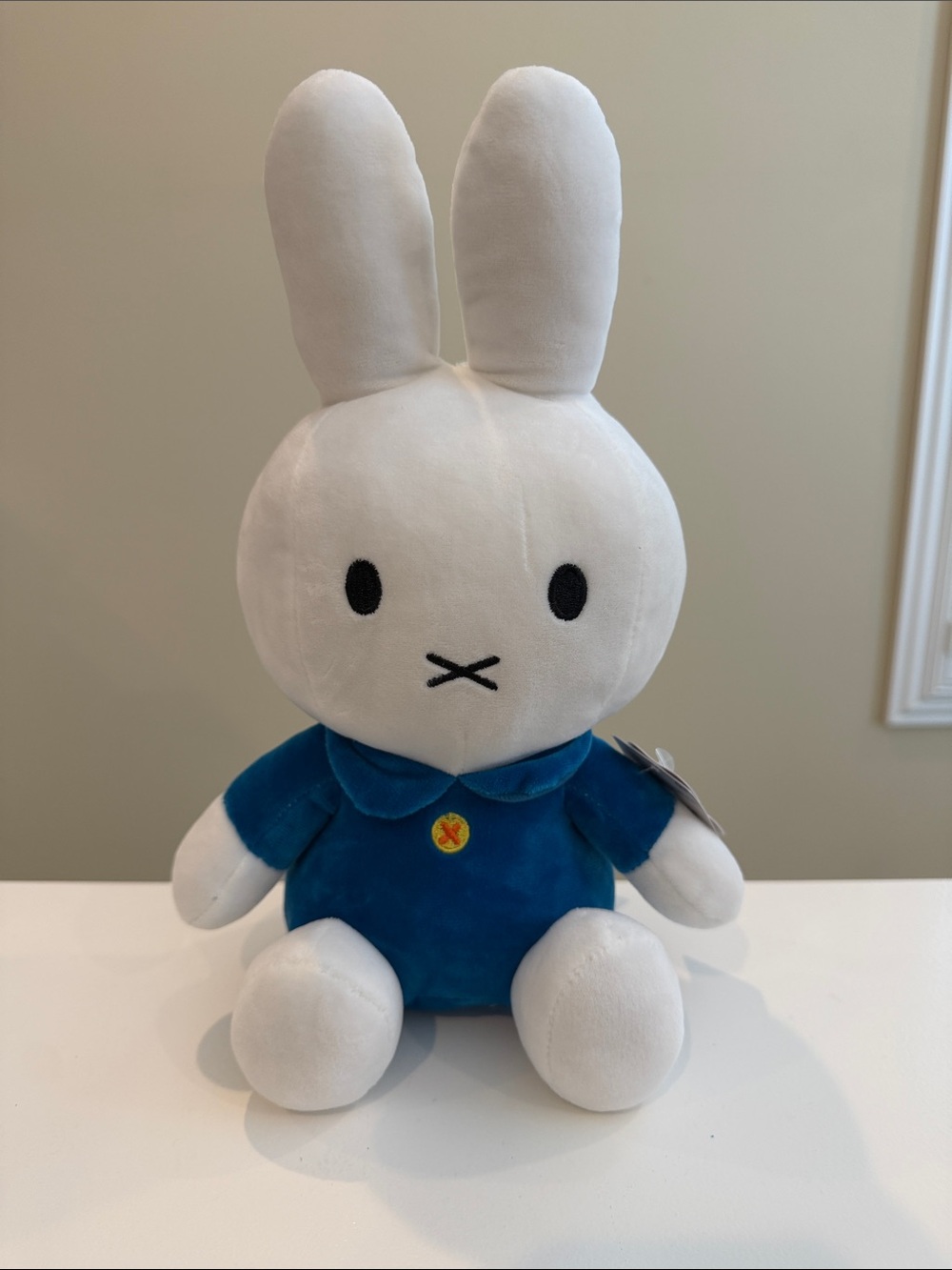 New 11.5” Miffy the Bunny in Classic Blue Outfit Plush